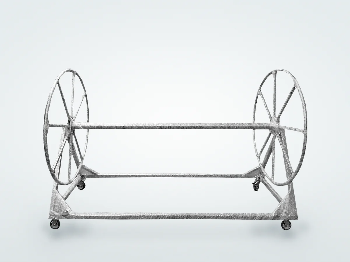 Carrinho de aço inox Floty para armazenar raia
