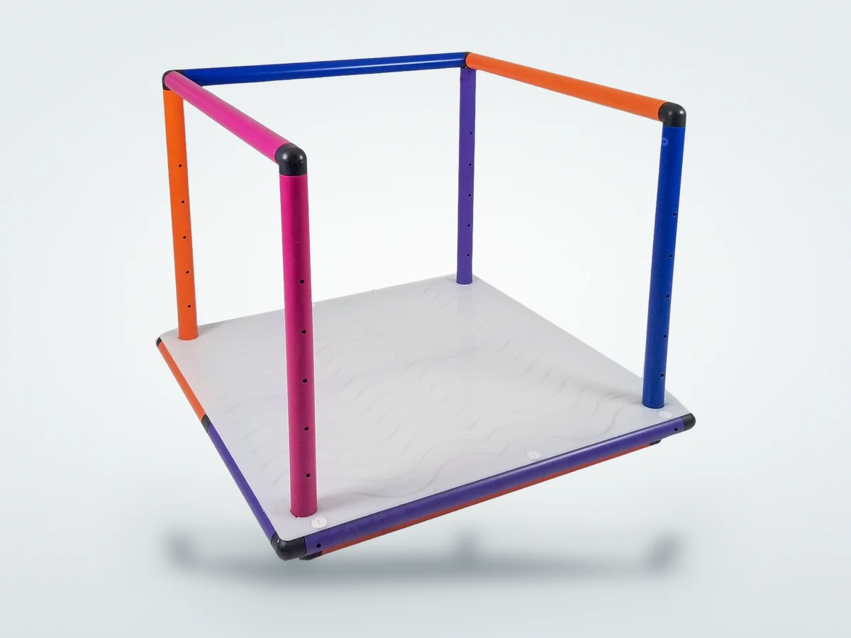 Plataforma de fundo Floty 100 × 100 cm com regulagem de altura