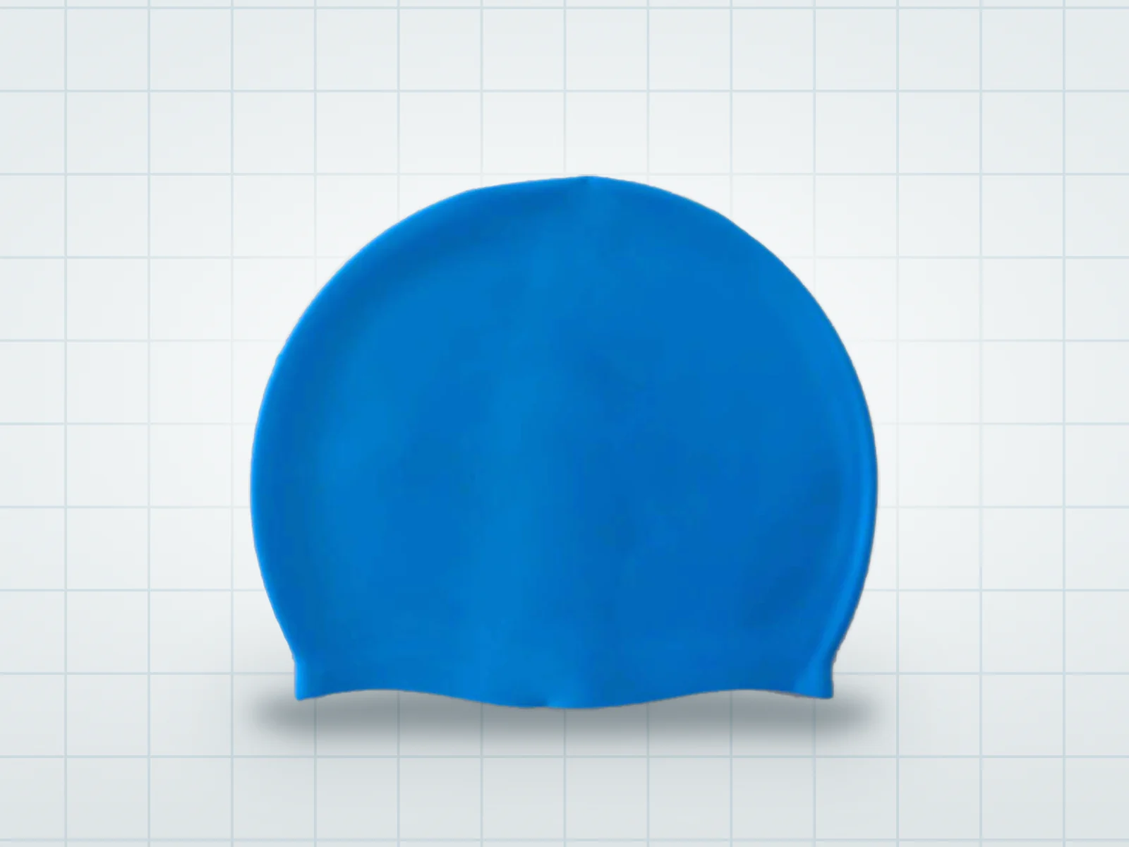 Touca de natação de silicone Floty, azul, lisa